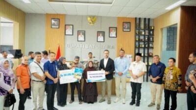 Tragedi Kebakaran Sei Mangkei, Tiga Keluarga Warga Batubara Terima Bantuan