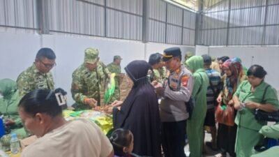 Sambut HUT TNI ke-81, Bazar Murah di Batubara