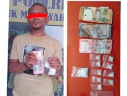 Polisi Bekuk Pria Pengedar Sabu di Tanjung Tiram, 10 Paket Diamankan