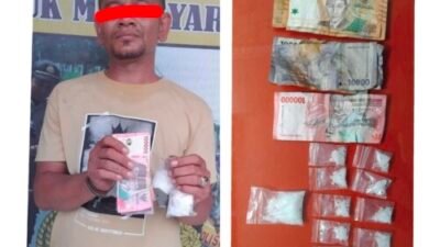 Polisi Bekuk Pria Pengedar Sabu di Tanjung Tiram, 10 Paket Diamankan