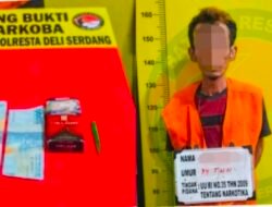 Diduga Edarkan Sabu, Pria Ini Diciduk Satnarkoba Deliserdang di Namorambe