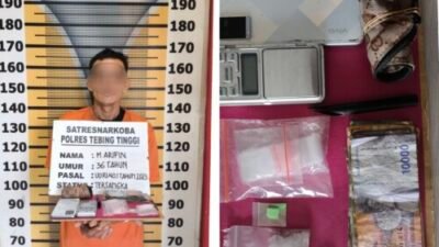 Satnarkoba Polres Tebing Tinggi Amankan 12,13 Gram Sabu di Paya Pasir