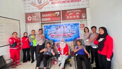 Satlantas Polres Batubara Berbagi Kehidupan Lewat Donor Darah