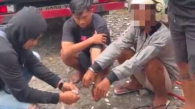 Dua Pria Naik Supra X Bawa Sabu 4,15 Gram Diciduk Polisi Deliserdang