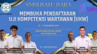 UKW Wartawan Batubara 16-17 November 2026, Pendaftaran Dibuka Hari Ini