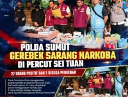 Polda Sumut GSN di Percut Sei Tuan, 27 Orang Positif dan 2 Diduga Pengedar