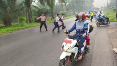 Pagi, Polres Batubara Sebar Personil di Sekolah, Pasar dan Persimpangan