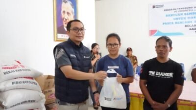 Inalum Bantu Sembako, Perbaikan Rumah dan Material Bangunan Korban Puting Beliung Toba