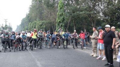 Bupati Asahan Bersama Ketua DPRD Lepas 420 Peserta Gowes TASCYL