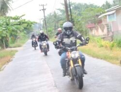Pejabat Polda Sumut Sambang Kamtibmas Naik Motor Susuri Batubara