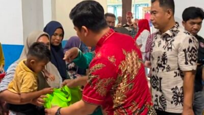 Peduli Gizi Anak, Polwan dan Satreskrim Batubara Sambangi Warga Ujung Kubu
