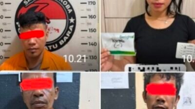 Polres Batubara Amankan 17,75 Gram Sabu dan 4 Orang di Nibung Hangus