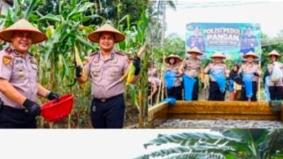 Polres Tebing Tinggi Gelar Program Polisi Peduli Pangan di Mekar Sentosa