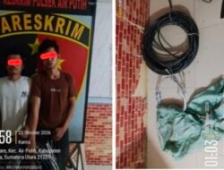 Curi Kabel Tower Sutet PLN di Batubara, Dua Pria Diamankan Polisi, Kerugian Rp 973