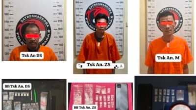 Polres Batubara Ungkap 3 Kasus Narkoba, Tiga Pria Diamankan
